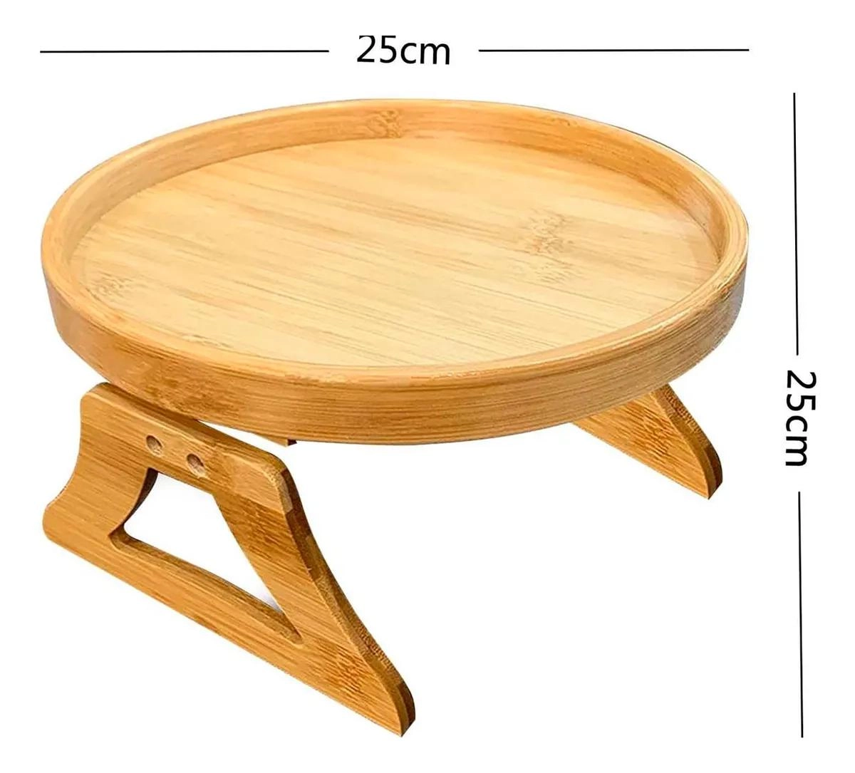 Bandeja de apoio para sofá madeira 25 cm - Dolce Home