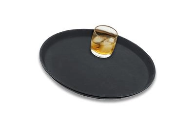 BANDEJA REDONDA ANTIDERRAPANTE PP PRETA 1694/040 BRINOX