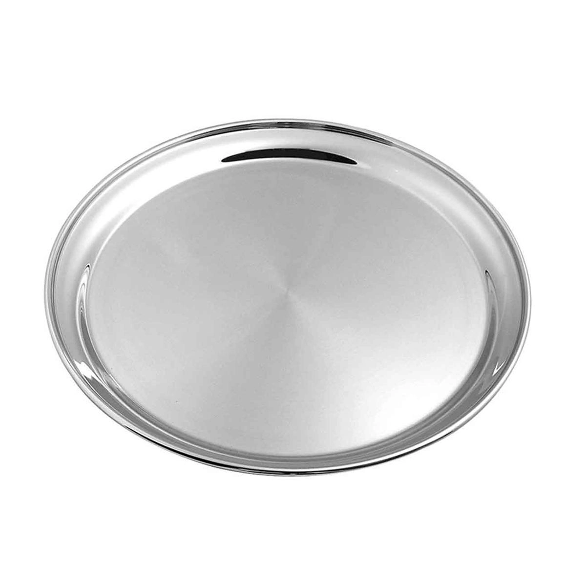 Bandeja redonda Garçon em inox 36 cm - Wellmix