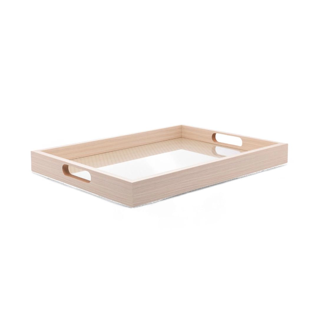 Bandeja Retangular Mdf C/ Fundo Trelica 40x30cm Lyor Design