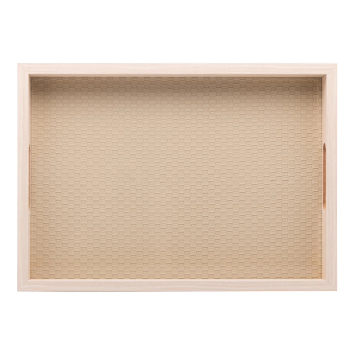 Bandeja Retangular Mdf C/ Fundo Tresse 35x25cm Lyor Design
