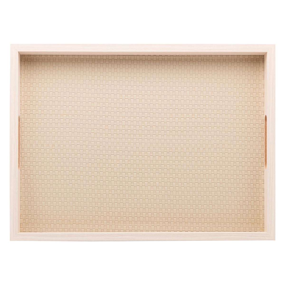 Bandeja Retangular Mdf C/ Fundo Tresse 40x30cm Lyor Design