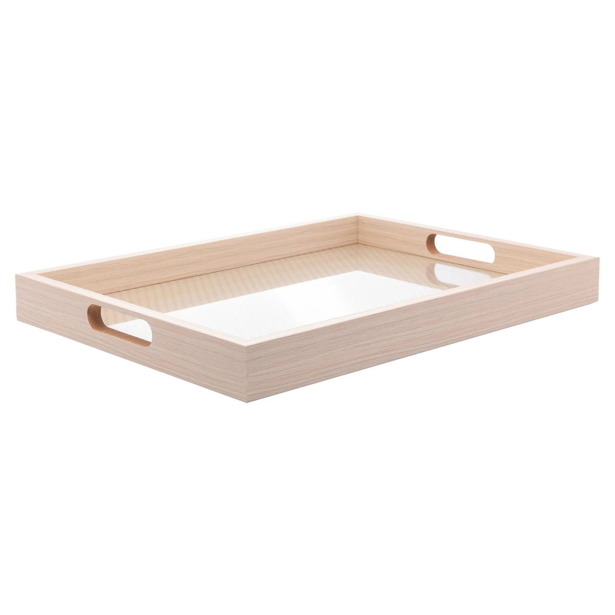 Bandeja Retangular Mdf C/ Fundo Tresse 40x30cm Lyor Design