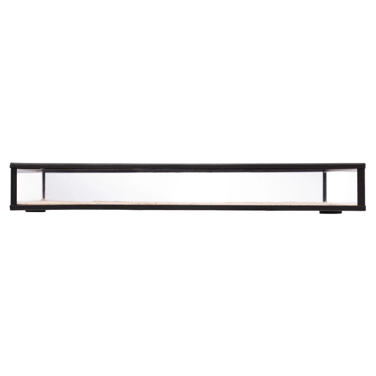 Bandeja Retangular Metal C/ Palha 20x30cm Lyor Design - Preta 