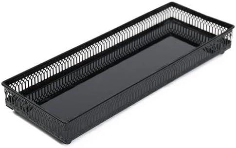 Bandeja retangular portuguesa preto 34,5 x 12,5 x 4 cm - Mek Decor