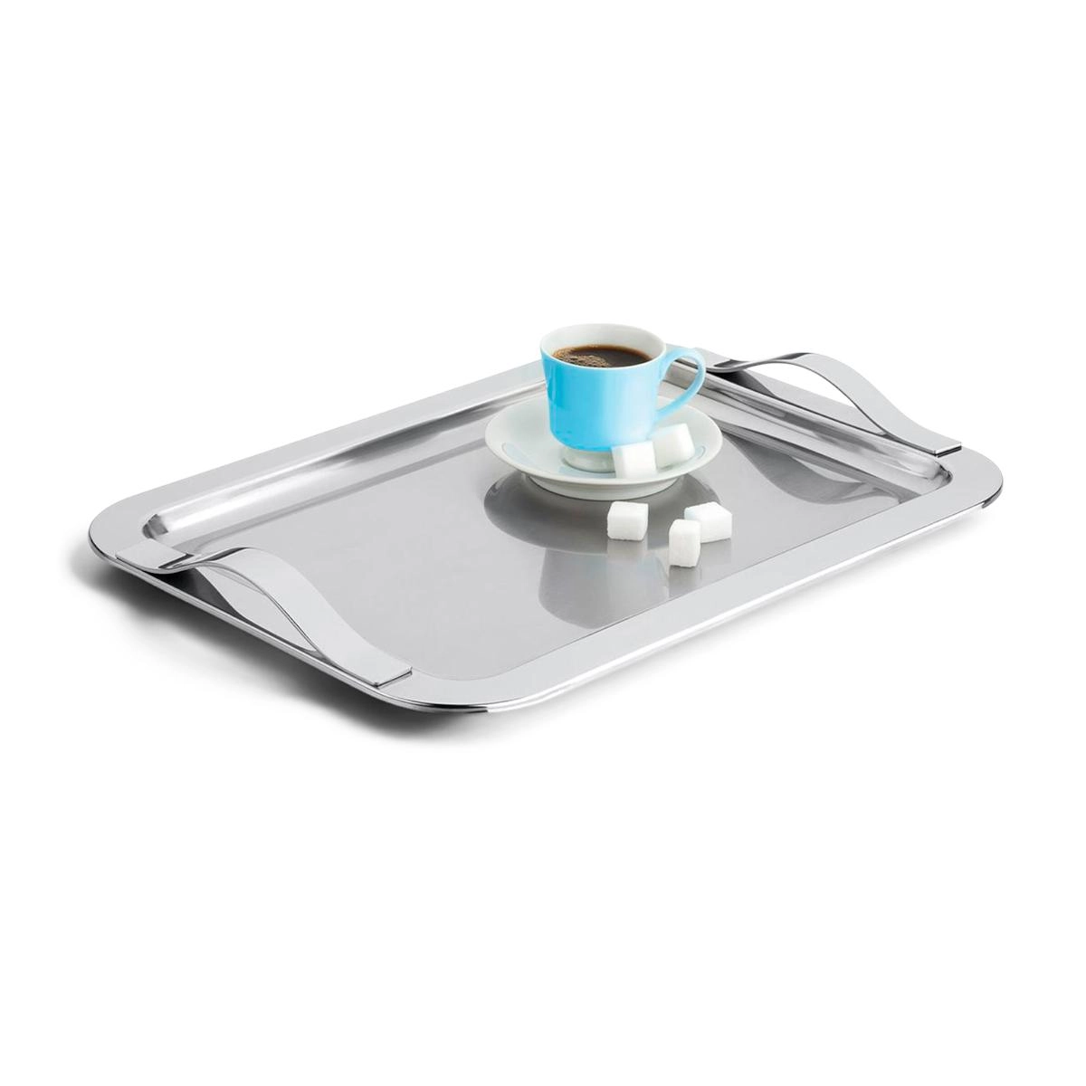Bandeja retangular Santorini em inox 25 x 34,5 cm - Forma