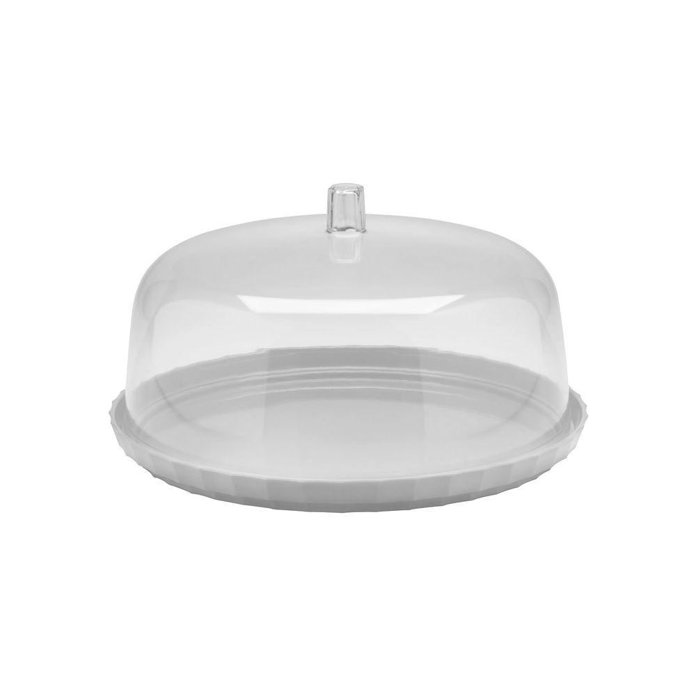 Boleira Festa Fechado com Cúpula 30 cm Martiplast Ou - Branco