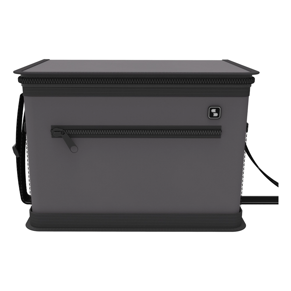 BOLSA TERMICA 09520795003 TROPICAL 20LTS PRETA/CINZA SOPRANO