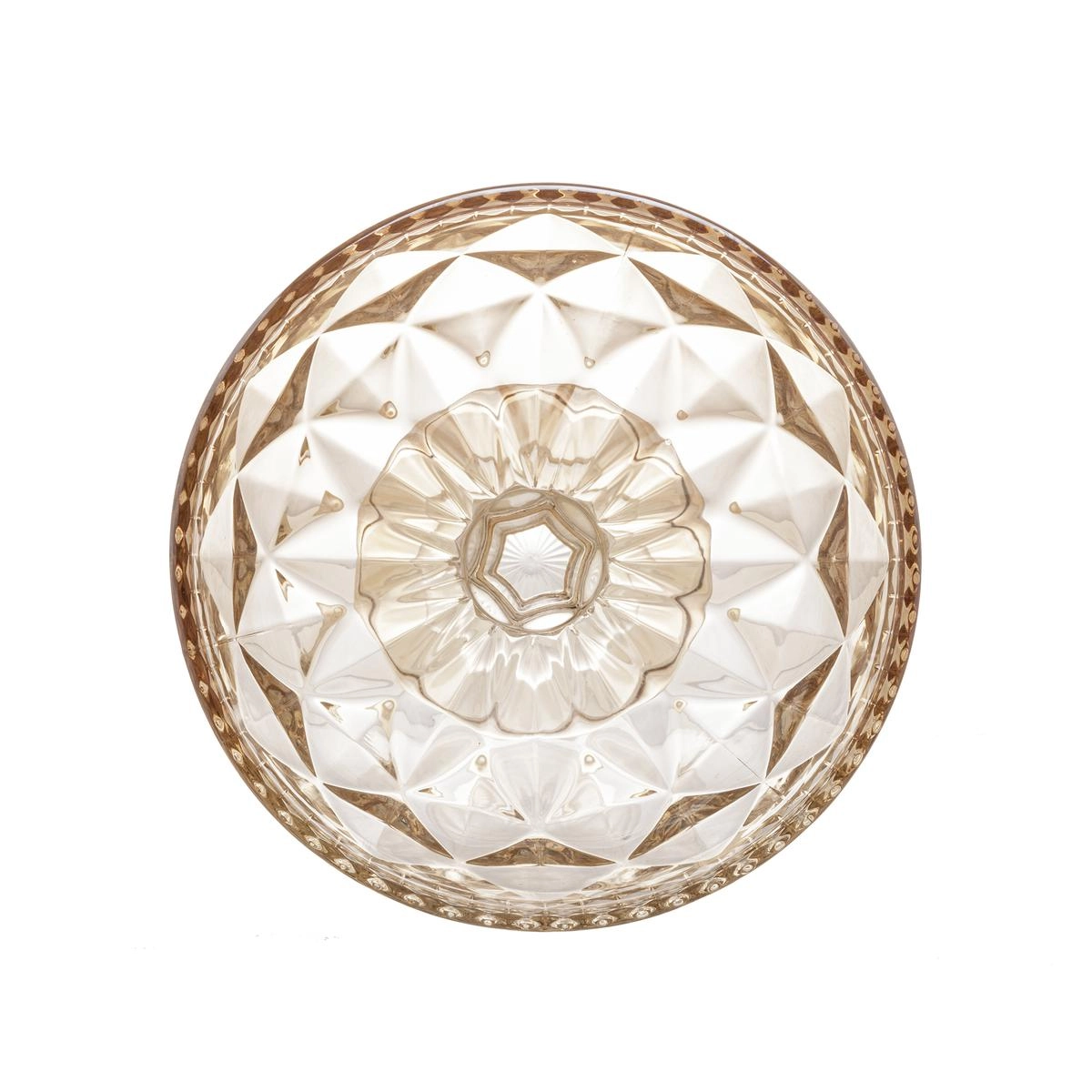 Bomboniere C/ Pe Diamond Ambar Metalizado 23cm Lyor Design