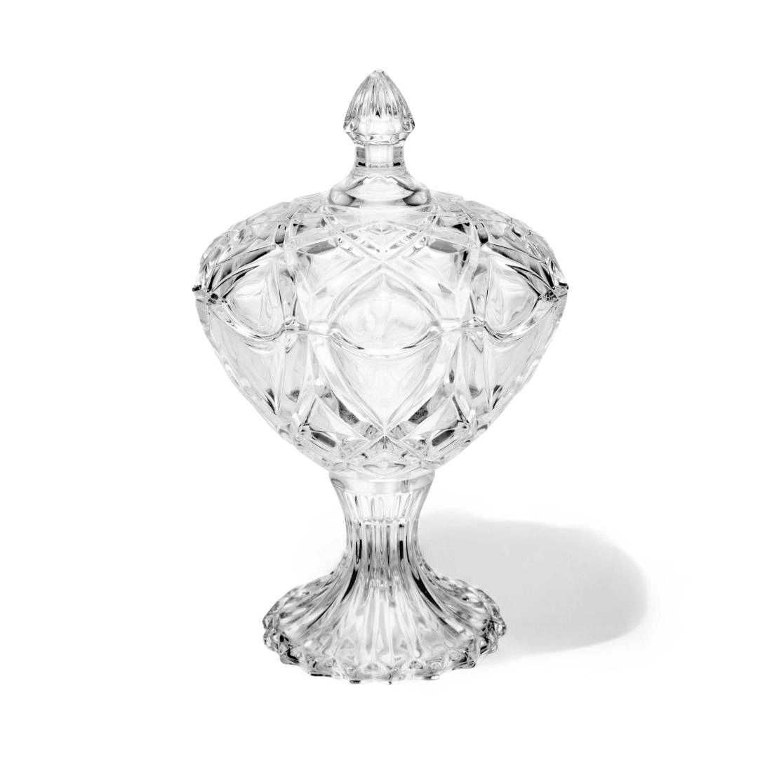 Bomboniere Star 29cm C/ Tampa Vidro Lyor Design