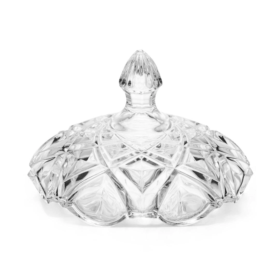 Bomboniere Star 29cm C/ Tampa Vidro Lyor Design