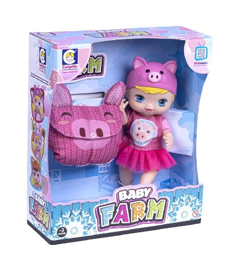 Boneca Baby Farm Porquinho Cotiplas