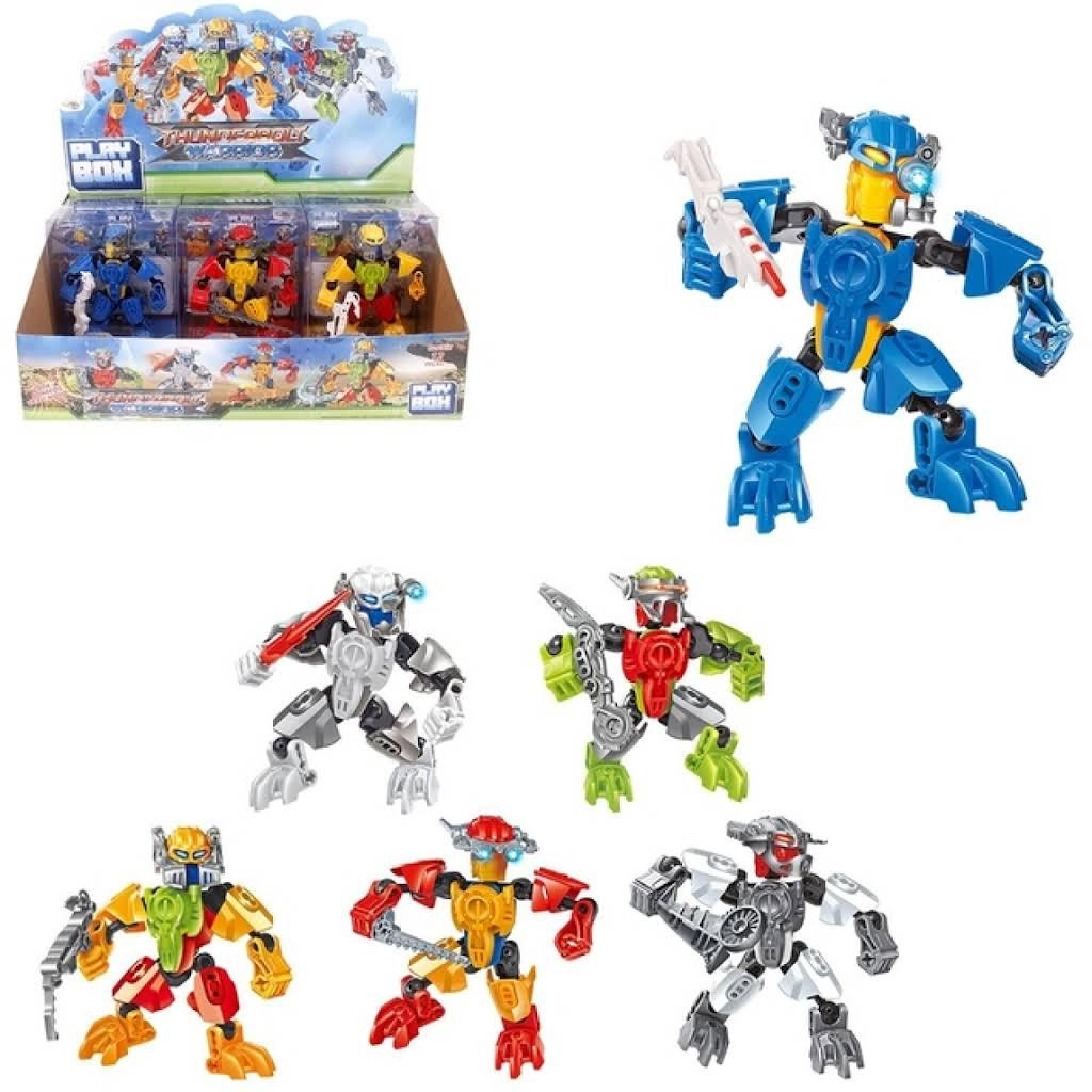 BONECO MONTAR GUERREIRO PLAY BOX HIGH TECH 3600 WELL KIDS