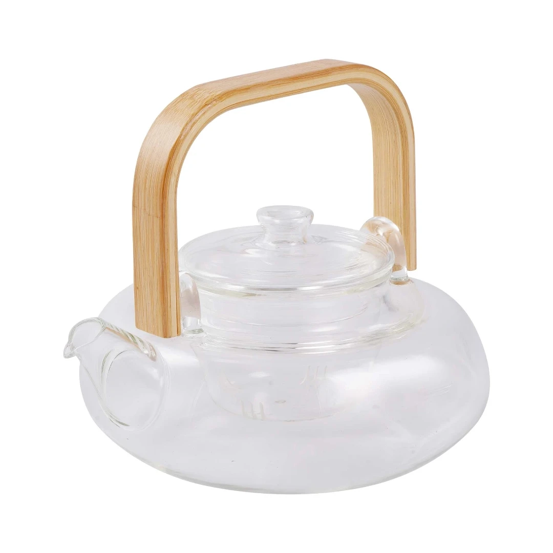 Bule Cha Mattine 800ml Borosilicato Alca Bambu Fullfit