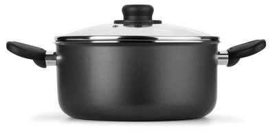 Caçarola Gourmet 18 cm 2 Litros Tampa de Vidro Multiflon