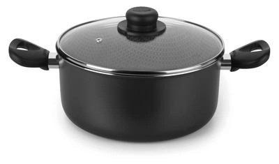 Caçarola Gourmet 18 cm 2 Litros Tampa de Vidro Multiflon