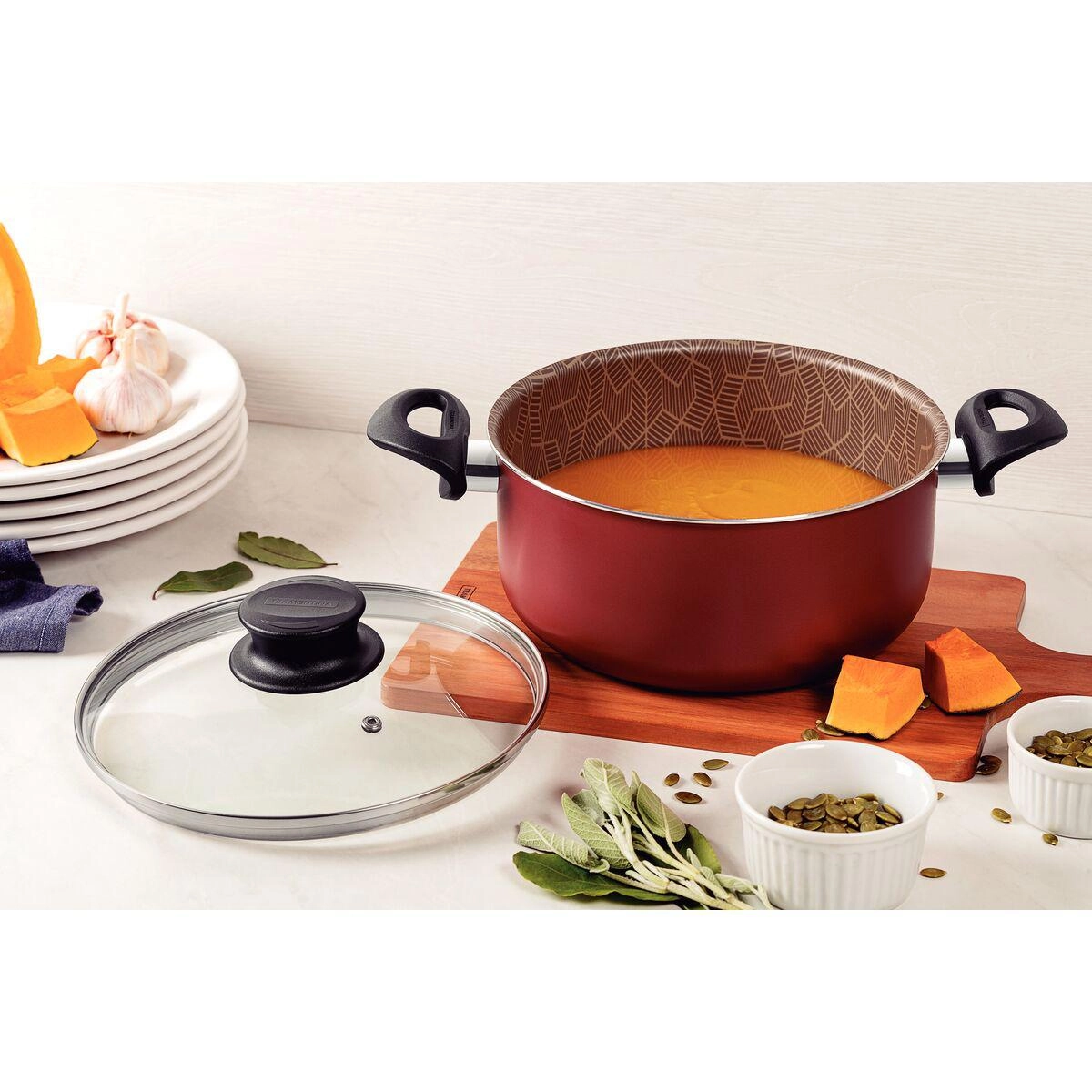 Caçarola Paris 22 cm 3,8 Litros Tramontina - Vermelho