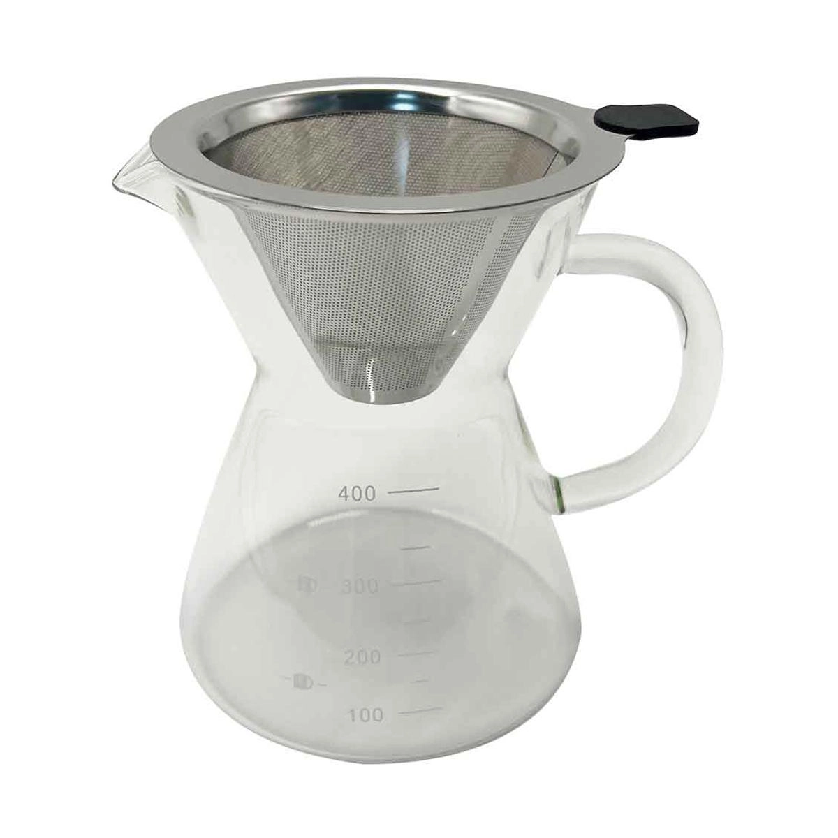 Cafeteira com filtro Vilnius em borossilicato 400 ml - Wellmix