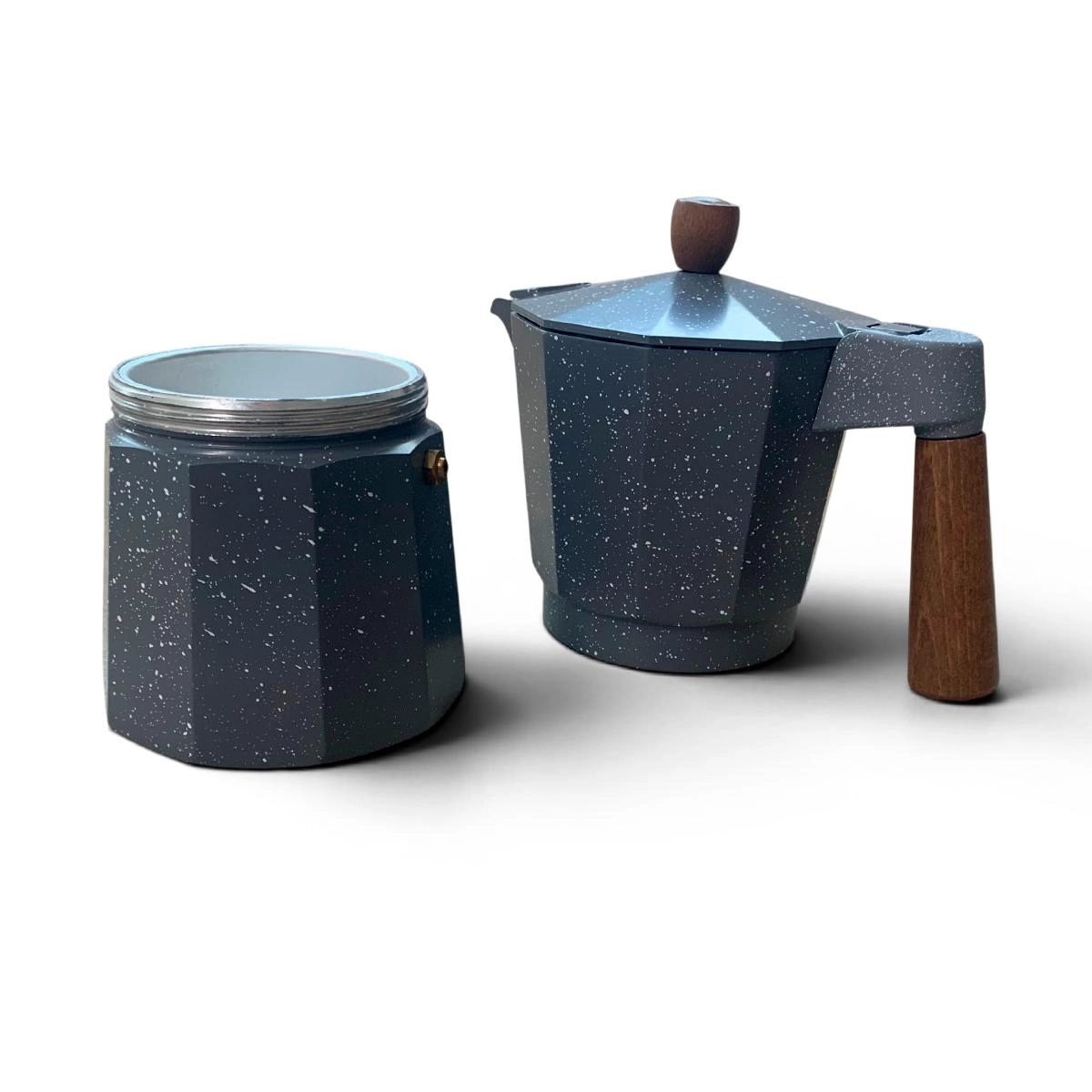 Cafete Itataliana Soft Touch Cinza 400 ml Vista Home
