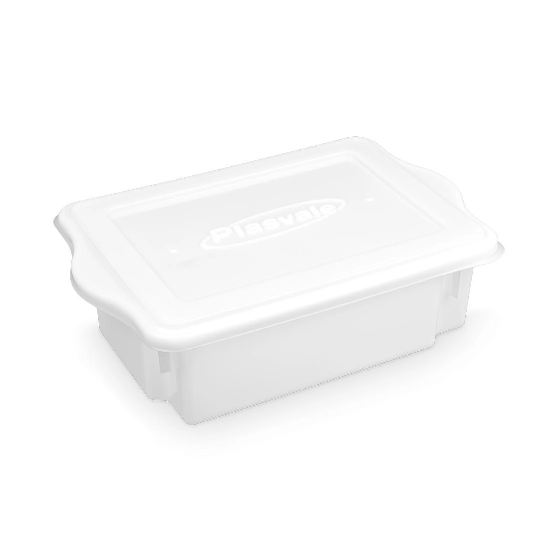 Caixa Empilhável 10 Litros com Tampa Plasvale
