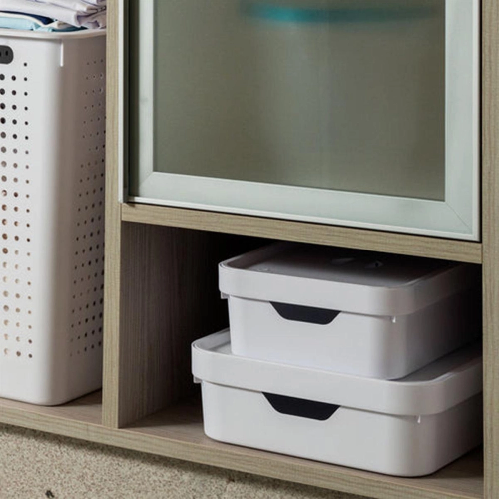 CAIXA ORGANIZADORA CC550 CUBE BEGE FECHADO GDE C/ TP MARTIPLAST OU