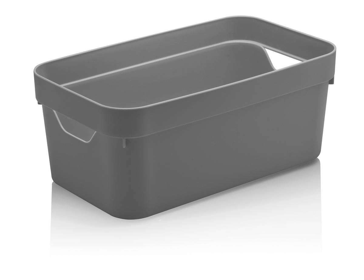 Caixa Organizadora Cube Fechado Pequeno Martiplast Ou - Chumbo 