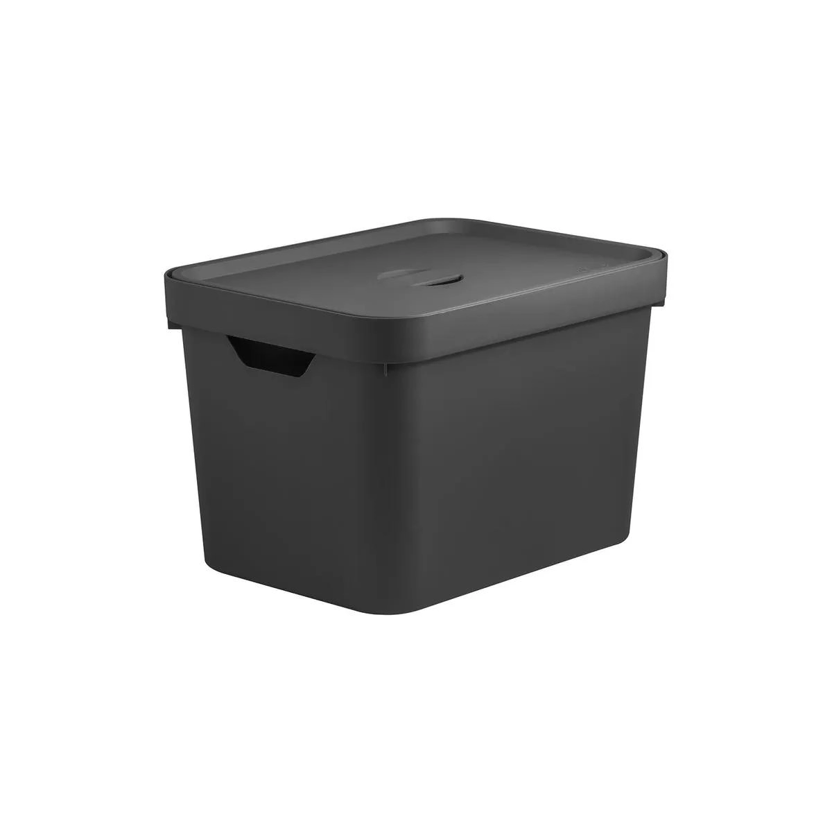 Caixa Organizadora Cube Media C/ Tp 18lts Martiplast Ou- Preto