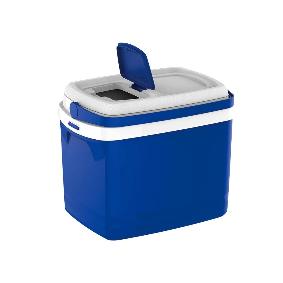 Caixa térmica tropical 32L com tampa rápida e alça retrátil azul - Soprano