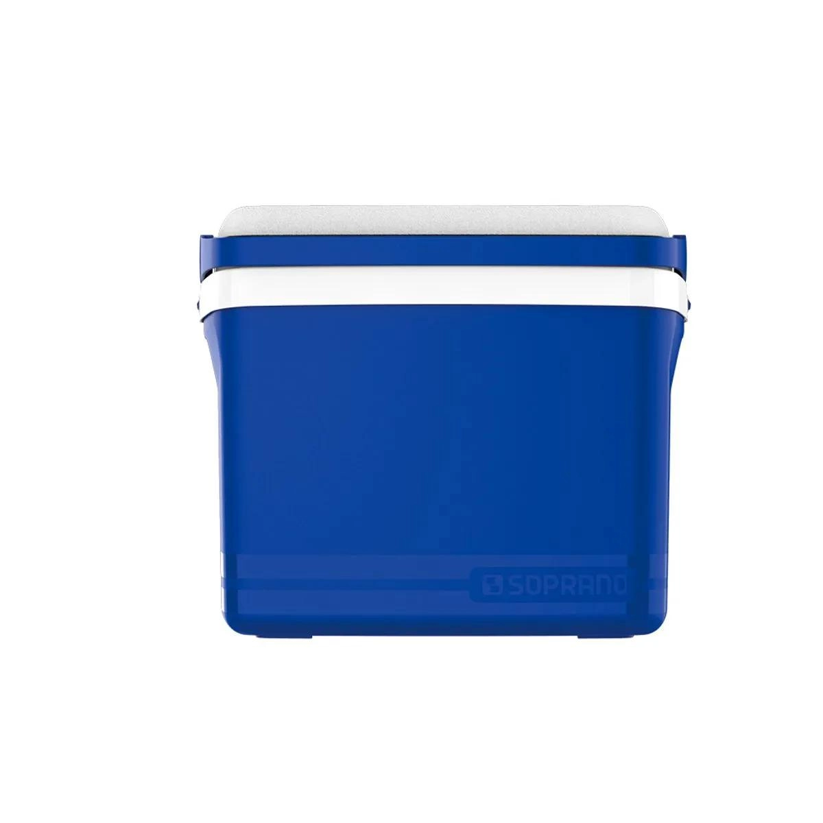 Caixa térmica tropical 32L com tampa rápida e alça retrátil azul - Soprano