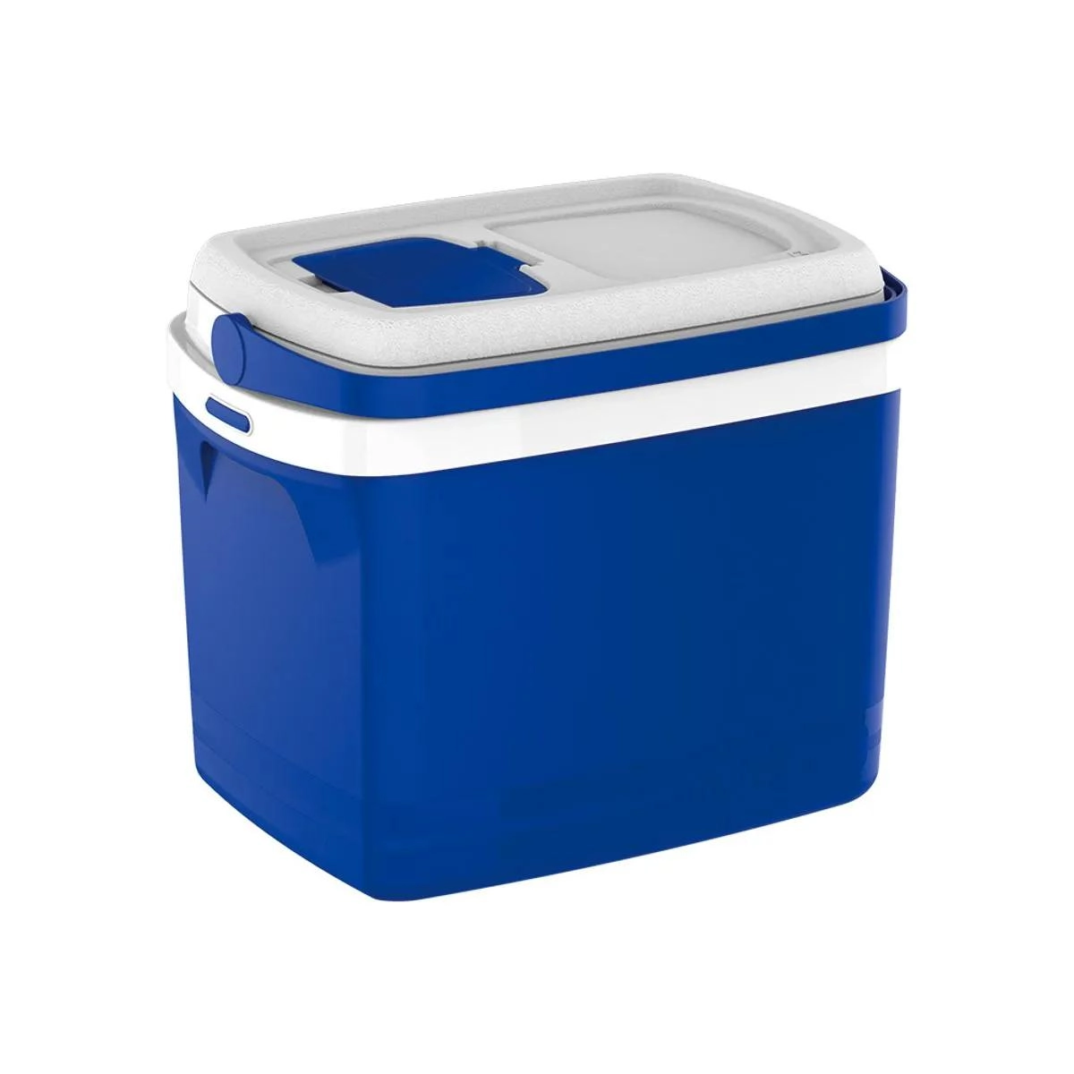 Caixa térmica tropical 32L com tampa rápida e alça retrátil azul - Soprano