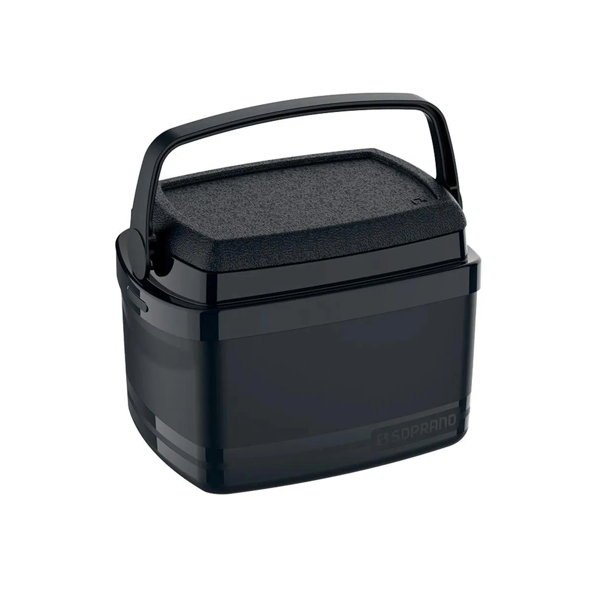 Caixa térmica Tropical 5 litros preta - Soprano