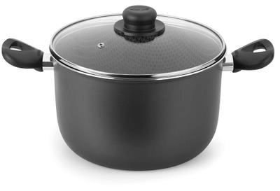 Caldeirão Gourmet 24 cm 6,5 Litros com Tampa de Vidro Multiflon 