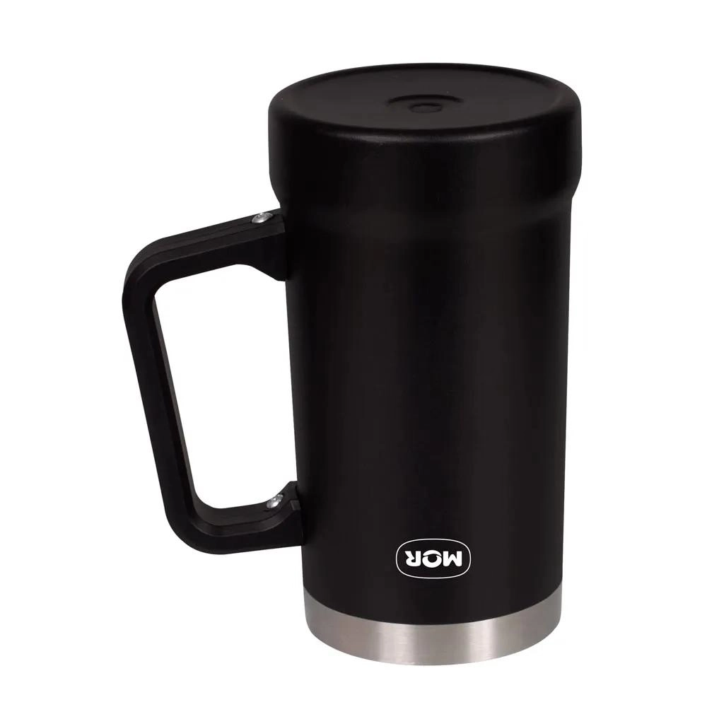 CANECA CERVEJA TERMICA 8810 PRETA 500ML MOR