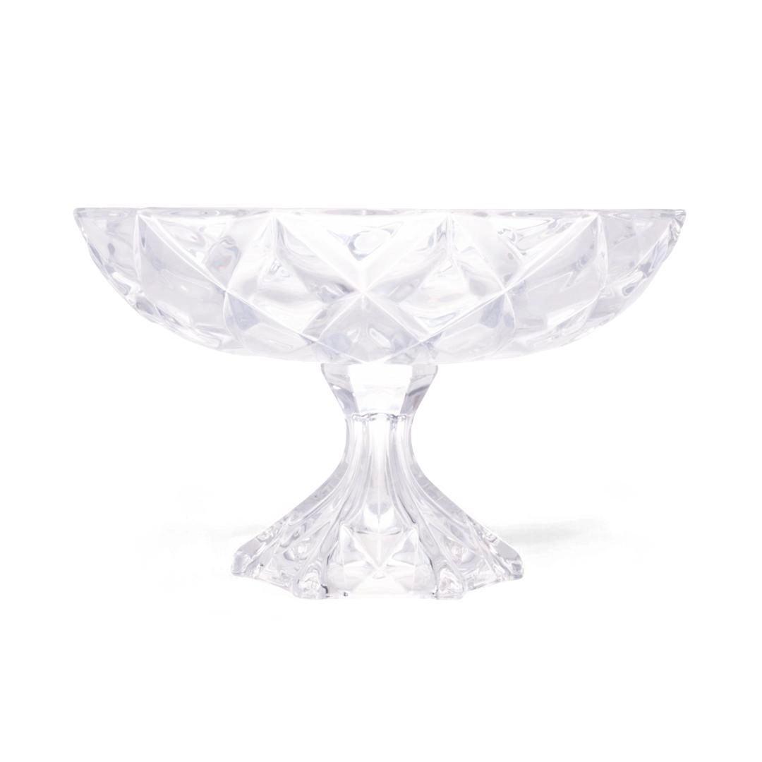 Centro Mesa Deli Diamond 32,5cm C/ Pe Vidro Lyor Design