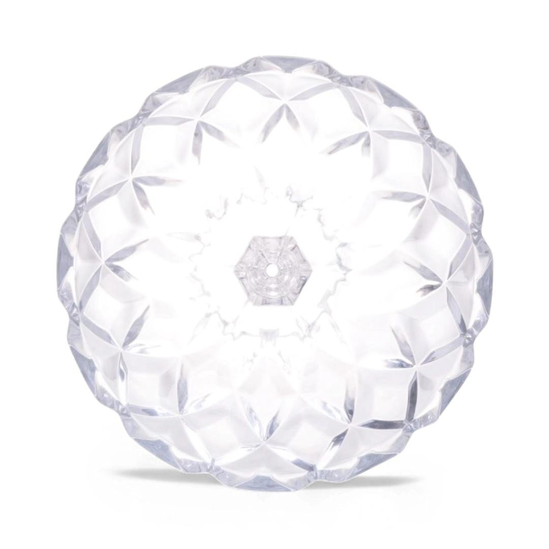 Centro Mesa Deli Diamond 32,5cm C/ Pe Vidro Lyor Design