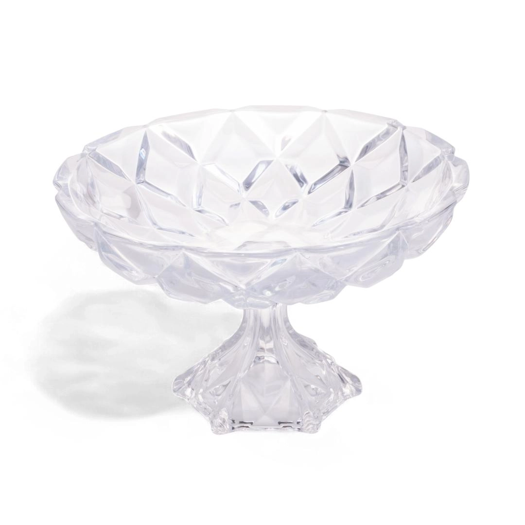 Centro Mesa Deli Diamond 32,5cm C/ Pe Vidro Lyor Design