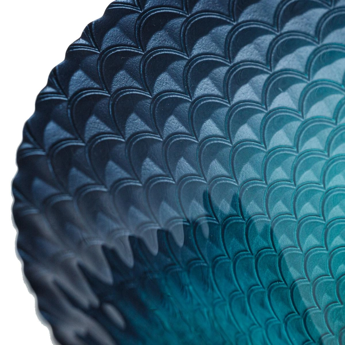 Centro Mesa Shield 40 cm Vidro Lyor Design