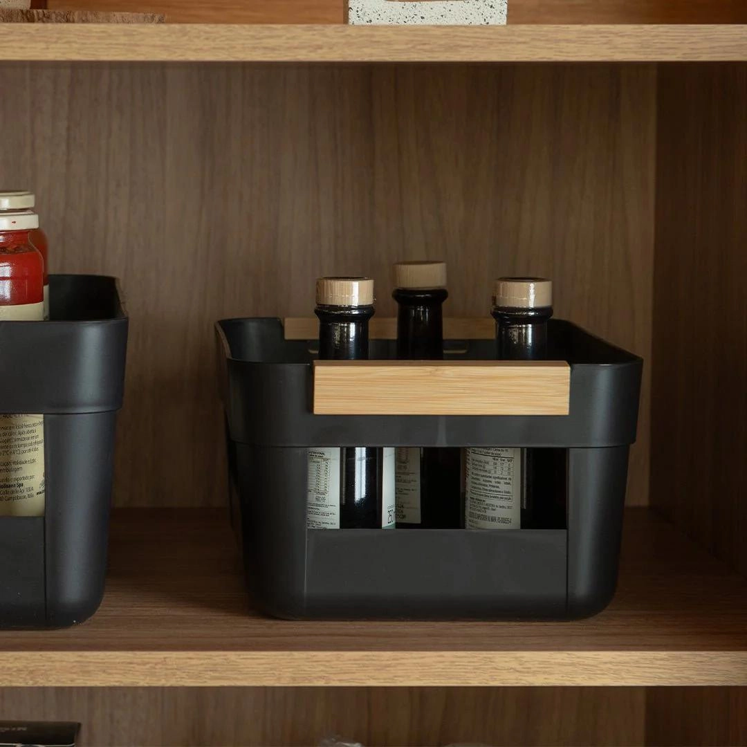 CESTO CLB100 LUME 7,5LTS PRETO FECHADO MARTIPLAST OU