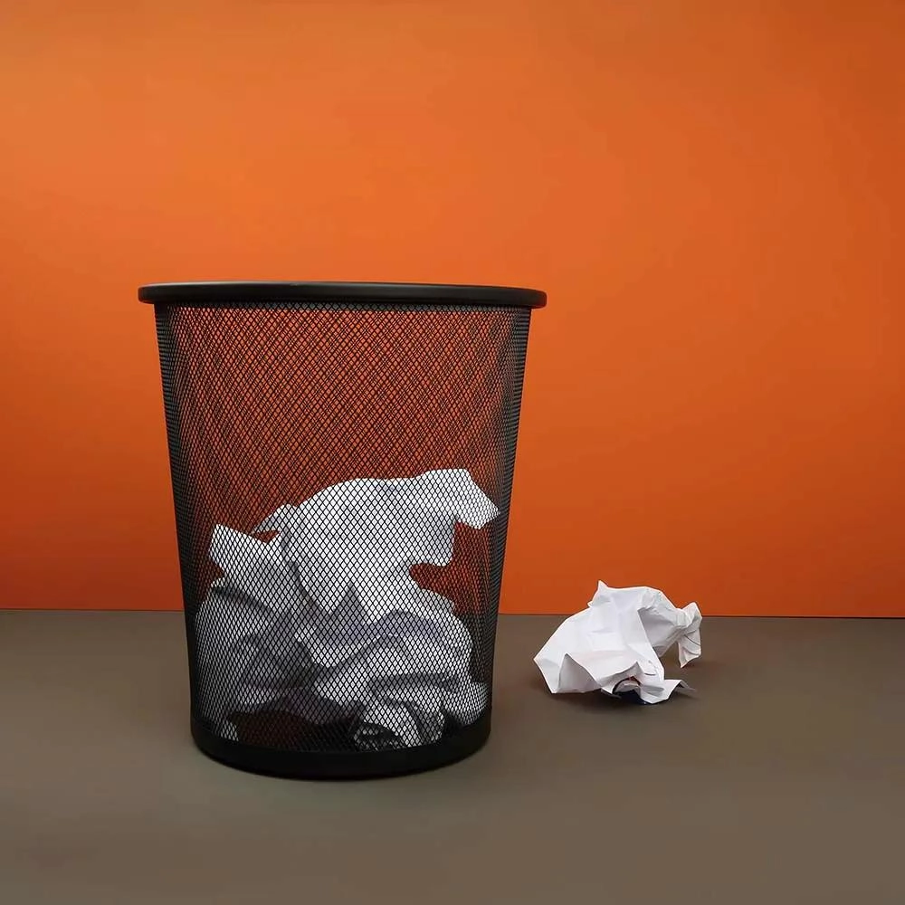 CESTO LIXO 8235 BASKET 11LTS ACO MOR