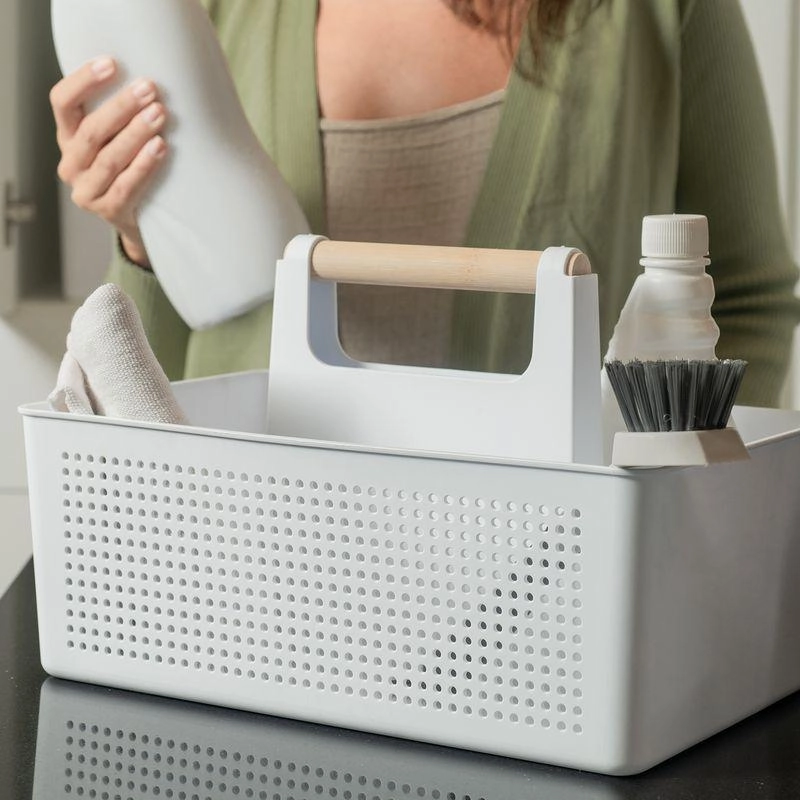 Cesto Multiuso Flow Fechado Martiplast Ou - Branco