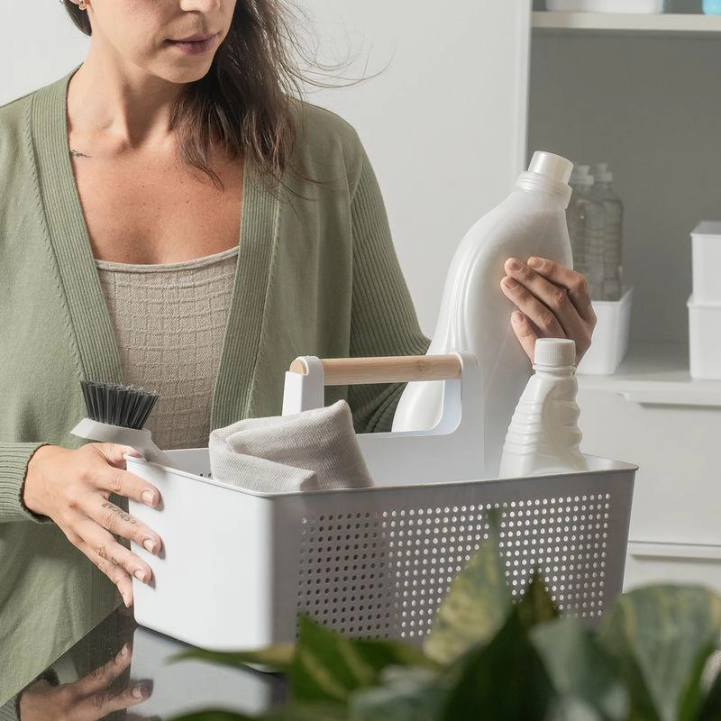 Cesto Multiuso Flow Fechado Martiplast Ou - Branco