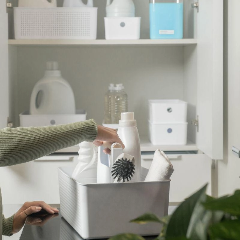 Cesto Multiuso Flow Fechado Martiplast Ou - Branco