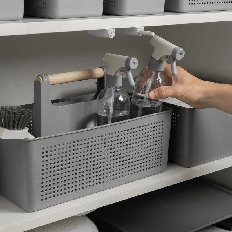 Cesto Multiuso Flow Fechado Martiplast Ou - Chumbo