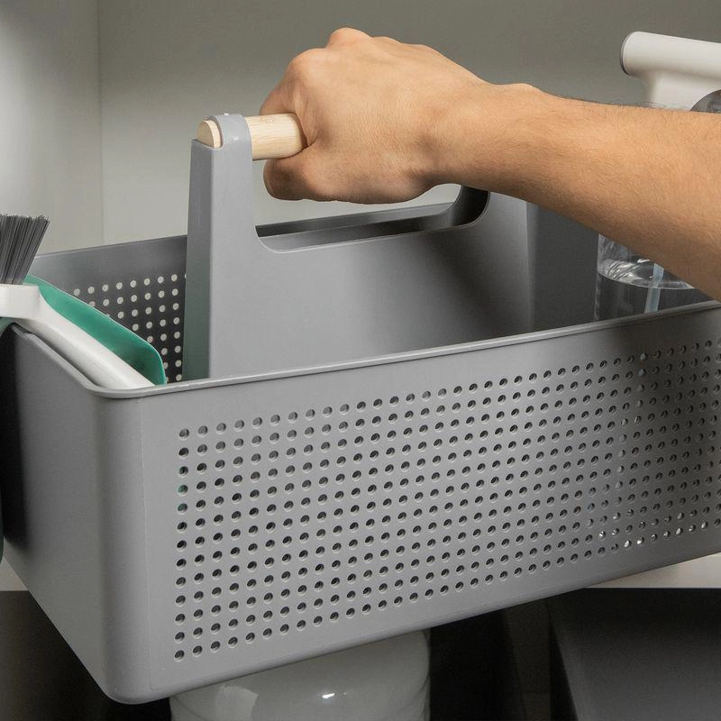 Cesto Multiuso Flow Fechado Martiplast Ou - Chumbo