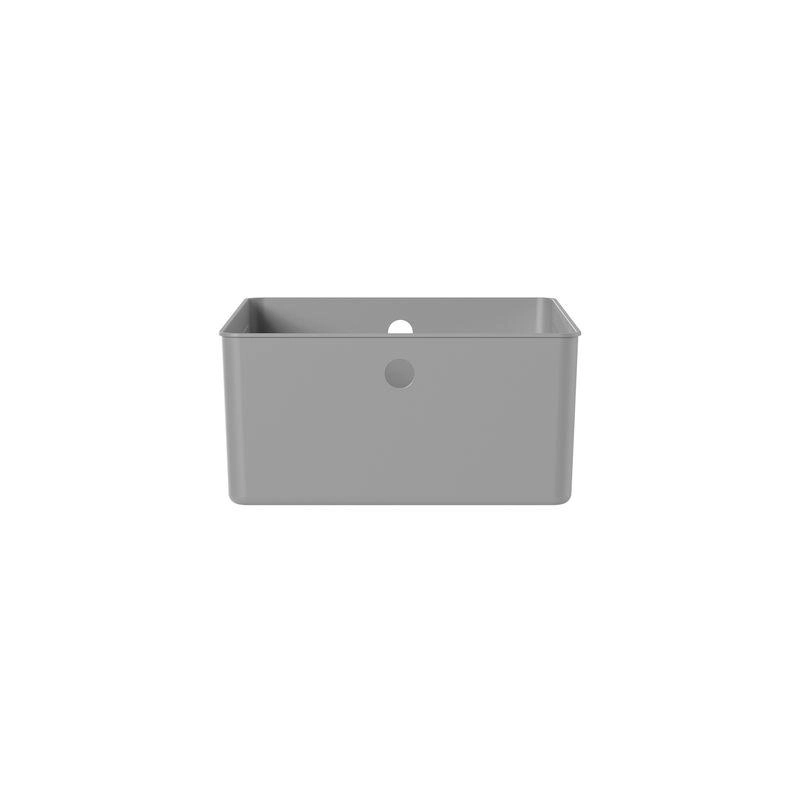 Cesto Organizador Flow 34x27cm Fechado Martiplast Ou - Chumbo
