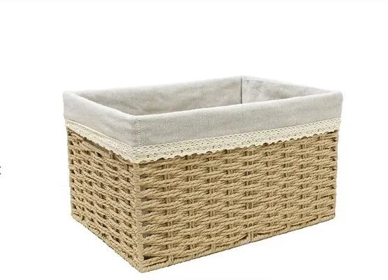 CESTO RETANGULAR 8L1057 KRENAK 38X28X24 MEK DECOR