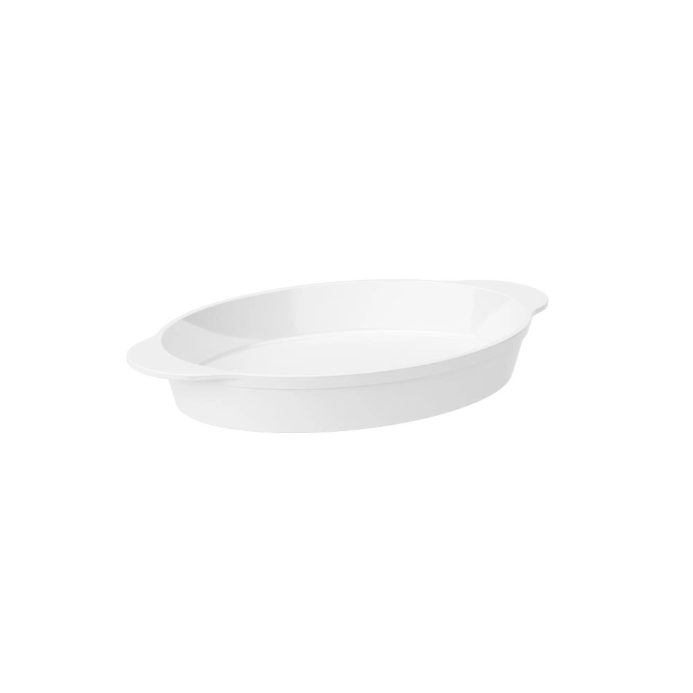 Conjunto de travessas oval uno 800 ml com 12 peças branca - Coza