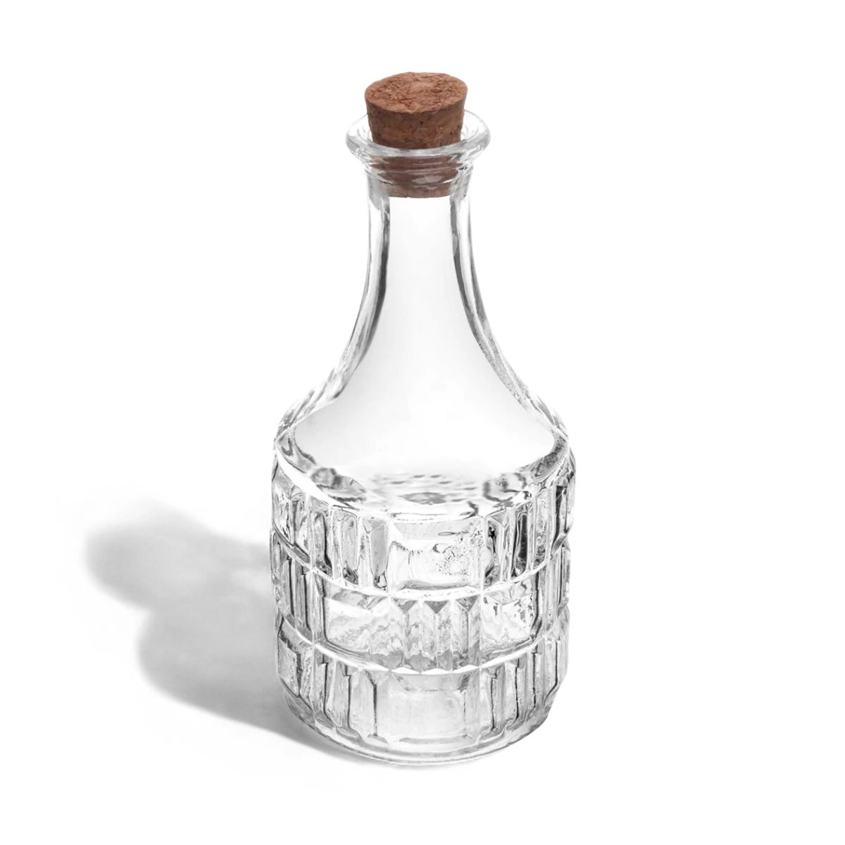 Conj 2 Garrafas Azeite 180ml Vidro C/ Suporte Madeira Lyor Design