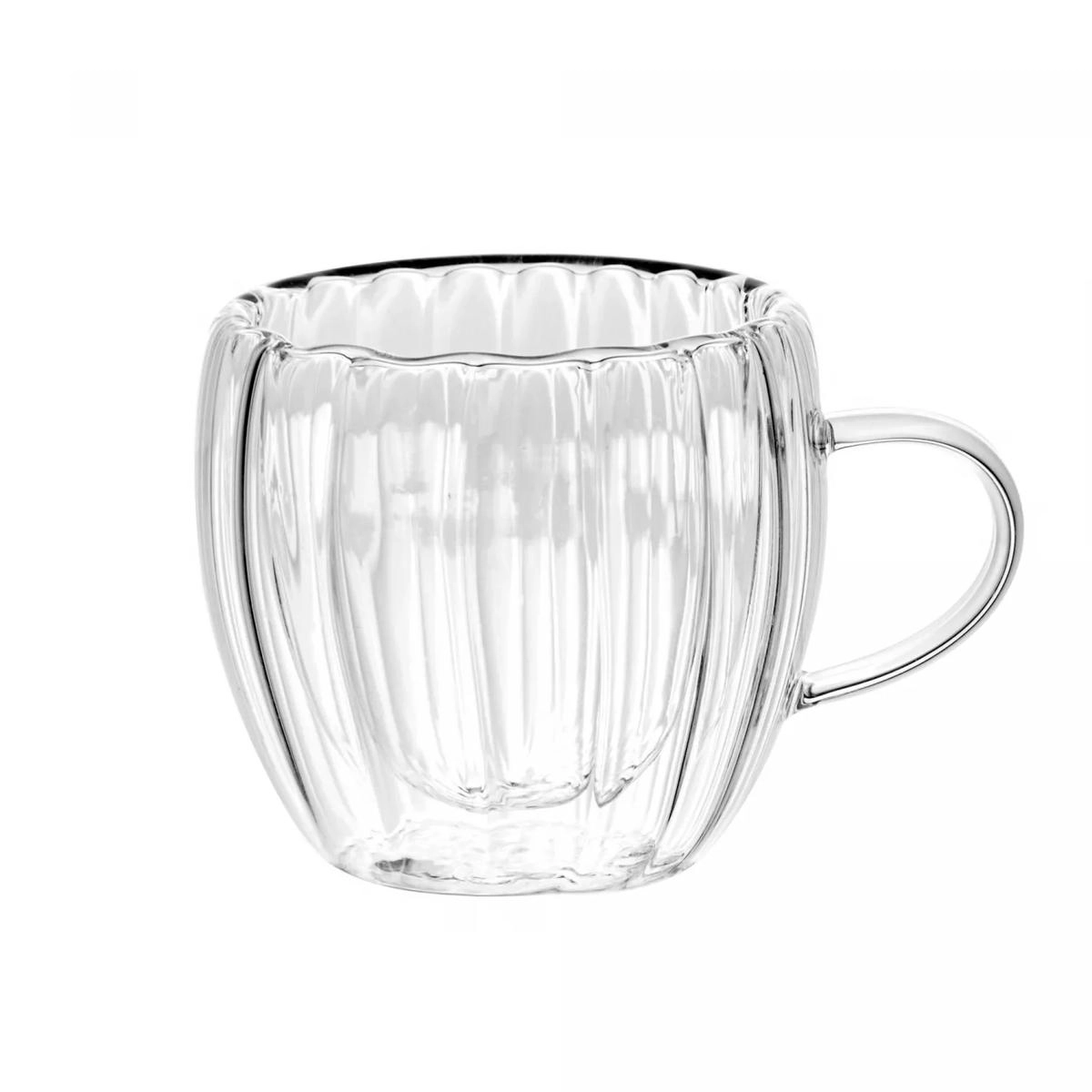 CONJ 2 XICARAS CAFE 5891 CLASSIC 80ML PAREDE DUPLA BOROSSILICATO LYOR DESIGN