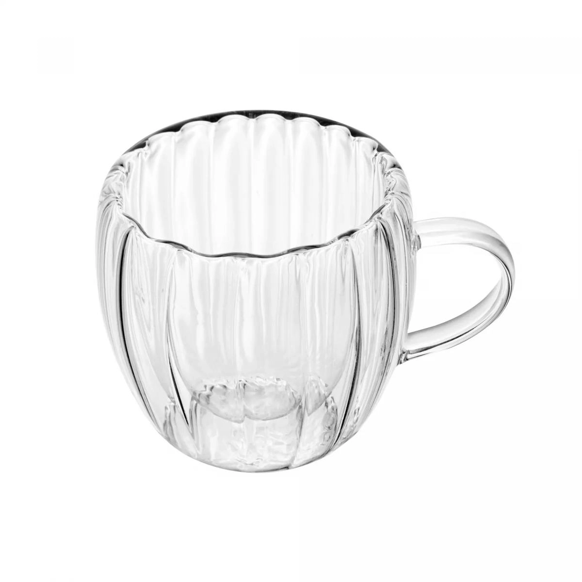 CONJ 2 XICARAS CAFE 5891 CLASSIC 80ML PAREDE DUPLA BOROSSILICATO LYOR DESIGN